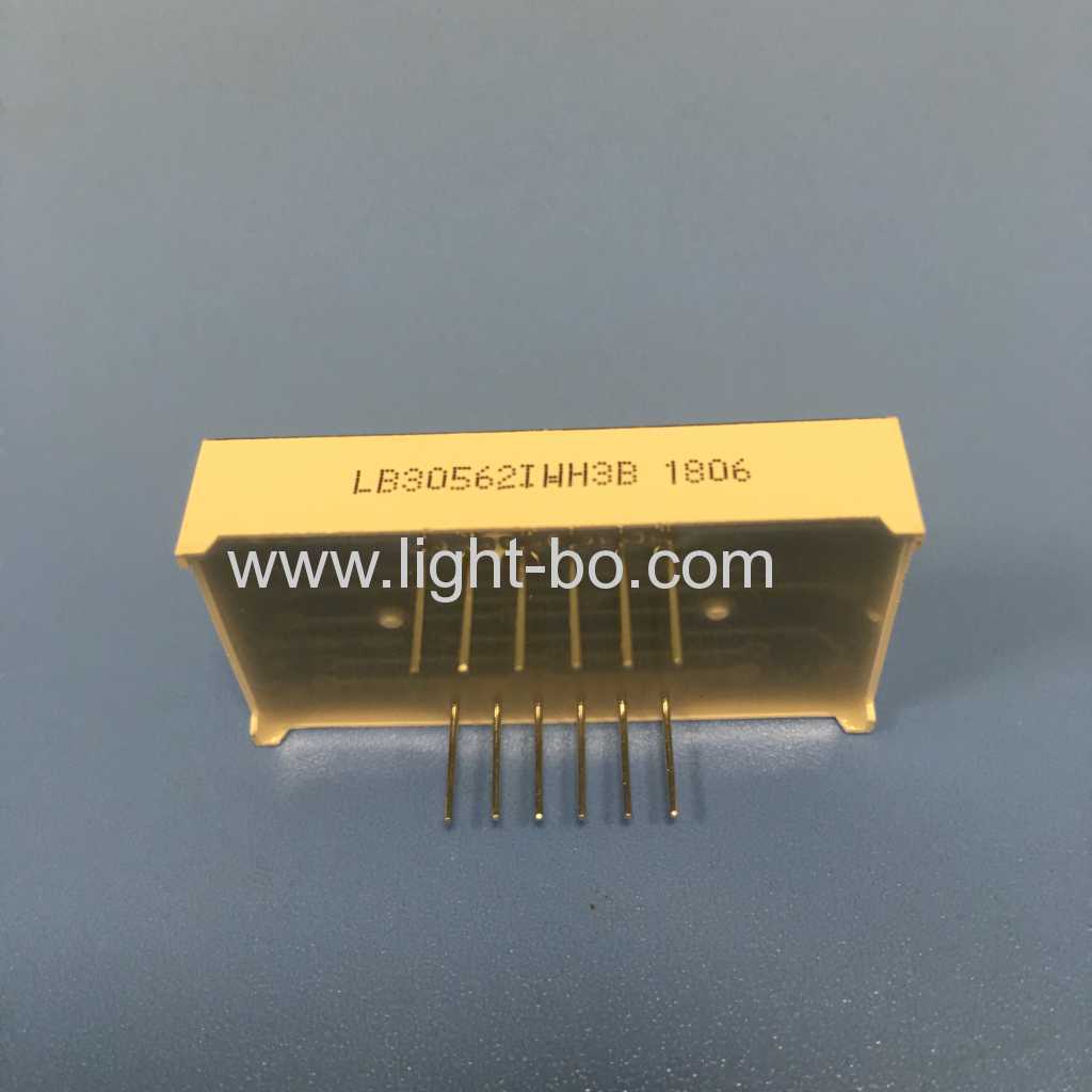 0,56 Zoll 3-stellige ultraweiße 7-Segment-LED-Anzeige gemeinsame Anode für Instrumententafel