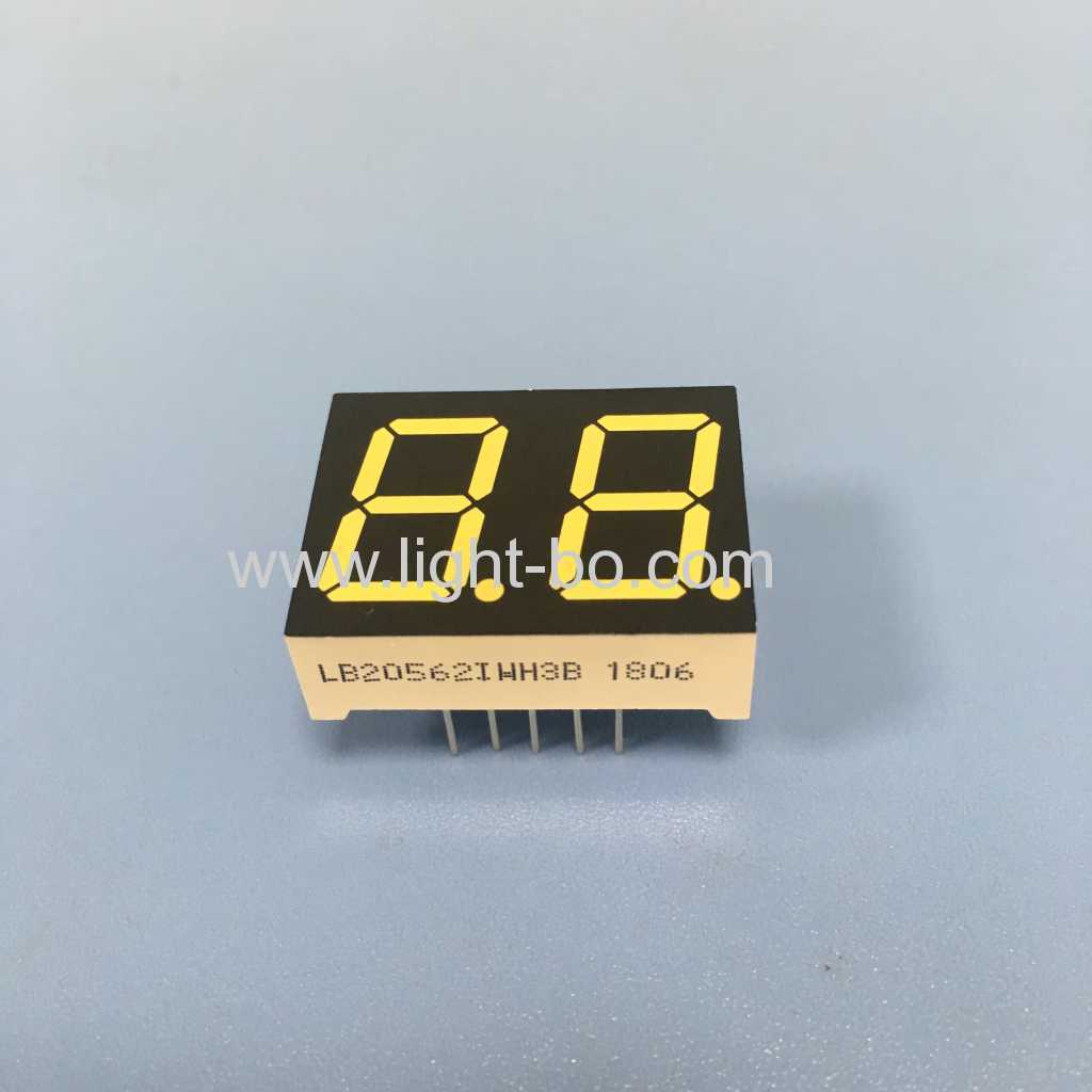 Ultra white 0.56inch Dual Digit 7 Segment led display common anode for home appliances