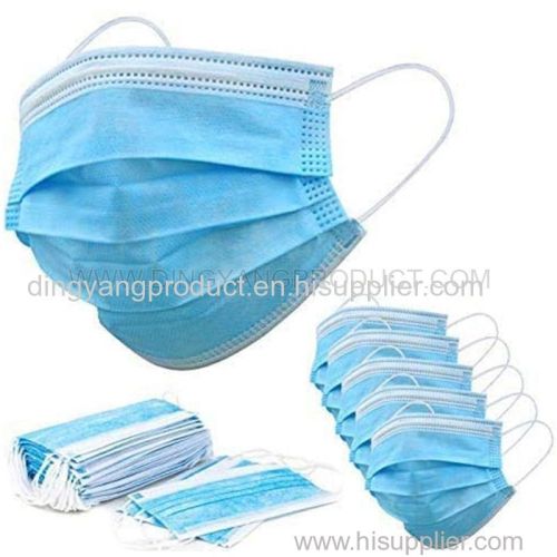 3ply Disposable Face Masks Non-woven Dust Mask with Earloop for Personal Care disposable face mask china
