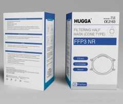 EN149:2001+A1:2009 approved FFP3 disposable respirator anti dust face mask with CE HUGGA