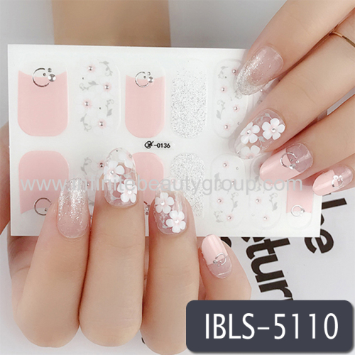 Adult Nail Stickers w/ Imitation Diamond 14 Nails