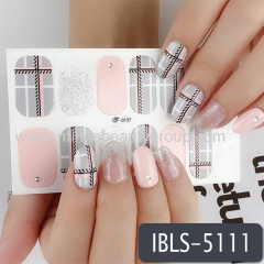 Adult Nail Stickers w/ Imitation Diamond 14 Nails