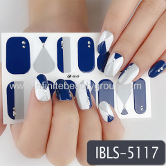 Adult Nail Stickers w/ Imitation Diamond 14 Nails