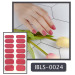 Imported Material Nail Sticker W/ Solid Color Or Glitter 14 Nails