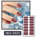Imported Material Nail Sticker W/ Solid Color Or Glitter 14 Nails