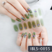 Imported Material Nail Stickers Stickers w/ Gold Stamping and Imitation Diamond 14 Nails