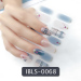 Imported Material Nail Stickers Stickers w/ Gold Stamping and Imitation Diamond 14 Nails