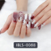 Imported Material Nail Stickers Stickers w/ Gold Stamping and Imitation Diamond 14 Nails