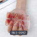 Imported Material Nail Stickers Stickers w/ Gold Stamping and Imitation Diamond 14 Nails