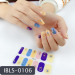 Imported Material Nail Stickers Stickers w/ Gold Stamping and Imitation Diamond 14 Nails