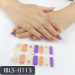 Imported Material Nail Stickers Stickers w/ Gold Stamping and Imitation Diamond 14 Nails