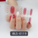 Imported Material Nail Stickers Stickers w/ Gold Stamping and Imitation Diamond 14 Nails
