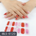Imported Material Nail Stickers Stickers w/ Gold Stamping and Imitation Diamond 14 Nails