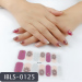 Imported Material Nail Stickers Stickers w/ Gold Stamping and Imitation Diamond 14 Nails