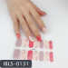 Imported Material Nail Stickers Stickers w/ Gold Stamping and Imitation Diamond 14 Nails