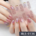 Imported Material Nail Stickers Stickers w/ Gold Stamping and Imitation Diamond 14 Nails