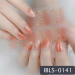 Imported Material Nail Stickers Stickers w/ Gold Stamping and Imitation Diamond 14 Nails