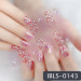 Imported Material Nail Stickers Stickers w/ Gold Stamping and Imitation Diamond 14 Nails