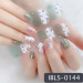 Imported Material Nail Stickers Stickers w/ Gold Stamping and Imitation Diamond 14 Nails