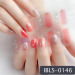 Imported Material Nail Stickers Stickers w/ Gold Stamping and Imitation Diamond 14 Nails