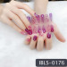 Imported Material Nail Stickers Stickers w/ Gold Stamping and Imitation Diamond 14 Nails