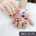 Imported Material Nail Stickers Stickers w/ Gold Stamping and Imitation Diamond 14 Nails