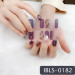 Imported Material Nail Stickers Stickers w/ Gold Stamping and Imitation Diamond 14 Nails