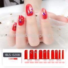 Imported Material 3D Nail Stickers Stickers w/ Solid Color or Glitter Gradient Ramp 20 Nails (10*2)