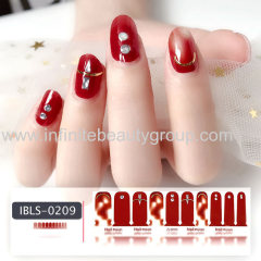 Imported Material 3D Nail Stickers Stickers w/ Solid Color or Glitter Gradient Ramp 20 Nails (10*2)