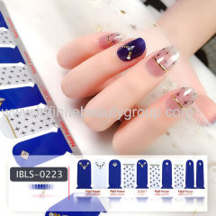 Imported Material 3D Nail Stickers Stickers w/ Solid Color or Glitter Gradient Ramp 20 Nails (10*2)