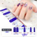 Imported Material 3D Nail Stickers Stickers w/ Gold Stamping and Imitation Diamond 22 Nails