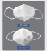 KN95 Disposable respiratory face mask with valve