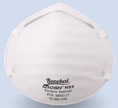 Anti-pollution Disposable NIOSH N95 Cup Dust Mask Sanical MS 6115L