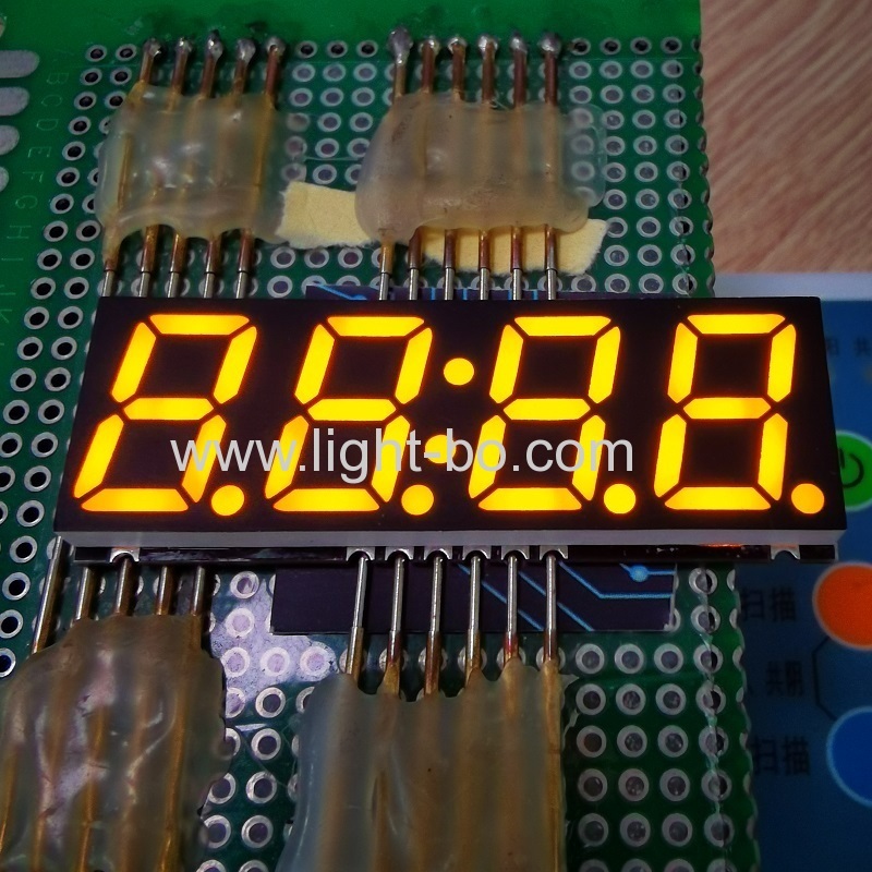 Ultra fino cor laranja 0.56 polegada 4 dígitos 7 segmento smd led display para eletrodomésticos