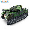 Battery operated deformation robot military army tank toys with light music