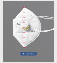 ZT-6088-V Niosh N95 cup protective respiratory mask with air valve