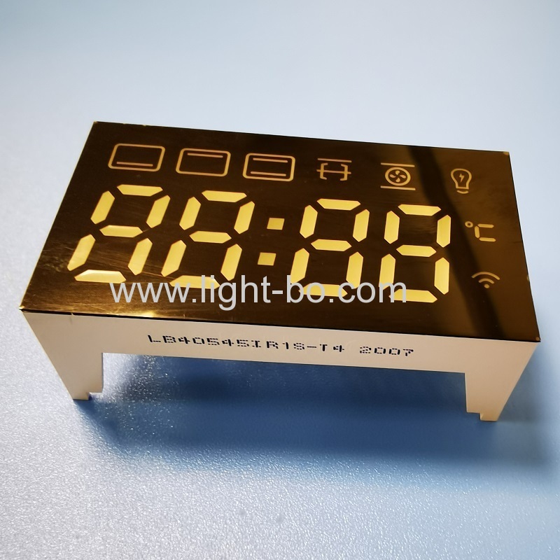 ultra vermelho personalizado 4 dígitos 7 segmento display led para controle de mini forno timer