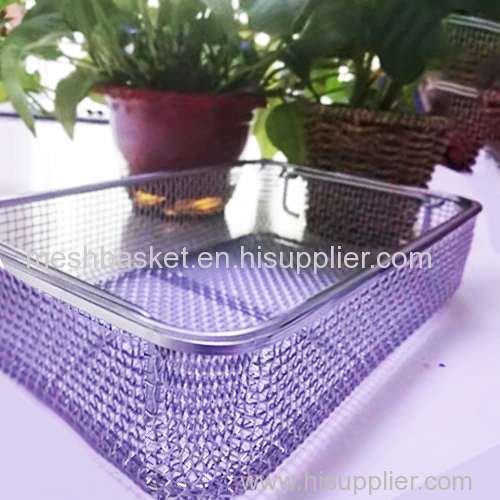 Stainless Steel Stamping Wire Mesh Medical Disinfection Basket