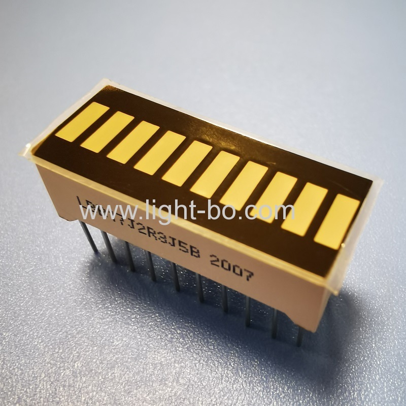 High brightness multicolour 10 segment led bar for instrument panel