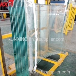 China factory competitive price 21.52mm SGP curved tempered laminated safety glass 10104 VSG