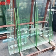 China wholesale price 13.52mm SGP tempered laminated glass 6mm +1.52mm clear SGP+6mm factory safety toughened glass