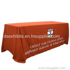 6ft visible and bright color of table cloth for trade fairs or events