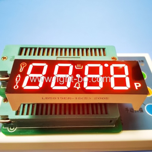 display led ultra rosso 0,56" 4 cifre 7 segmenti catodo comune per controllo forno