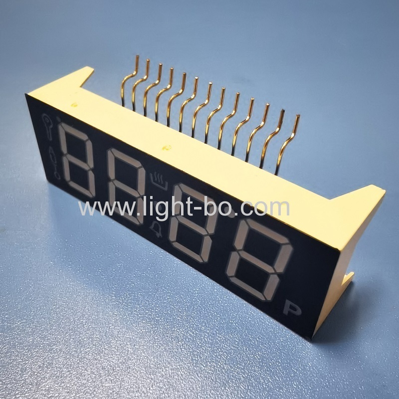Ultra brilhante âmbar 4 dígitos 7 segmento display led para controlador de timer do forno