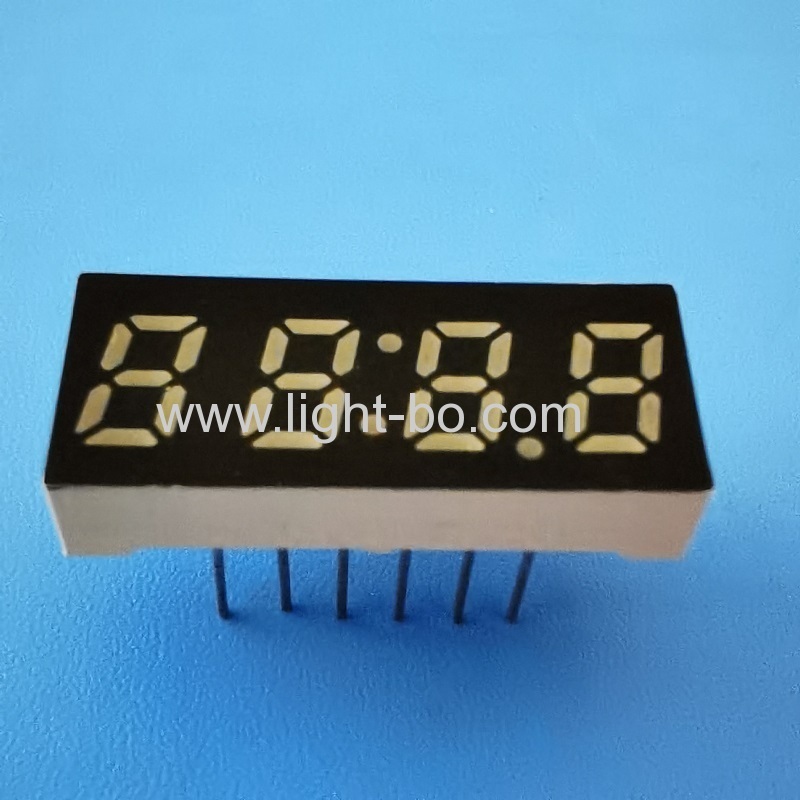 Horloge à LED ultra bleue de petite taille de 0,25" à 4 chiffres et 7 segments pour appareils électroménagers