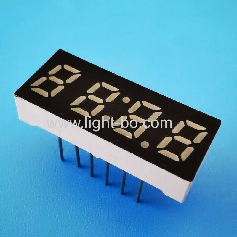 ultra mavi küçük boy 0.25" 4 haneli 7 segment led saat ekranı ev aletleri için