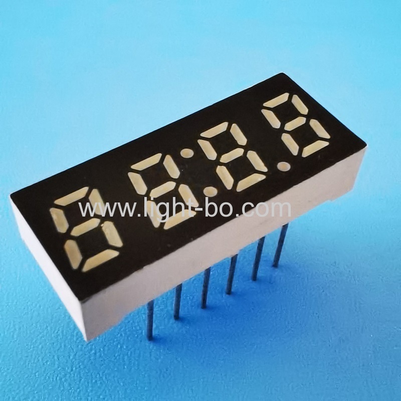 ultra mavi küçük boy 0.25" 4 haneli 7 segment led saat ekranı ev aletleri için