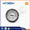 ss capillary temperature gauge remote reading thermometer with top flange back connection