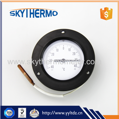 With plastic flange round dial industrial usage boiler remote reading capillary thermometer