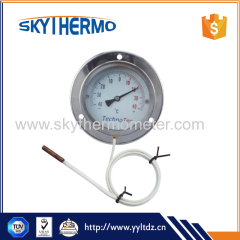 all stainless steel front flange capillary dial thermometer temperature